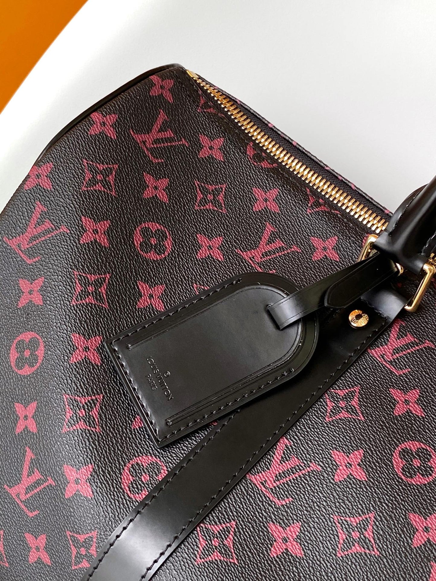 KEEPALL BANDOULI¨¨RE 45 IN BLACK MONOGRAM TOMETTE CANVAS
