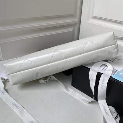 24C CC Hobo 22 bag 45cm Light Grey Lambskin