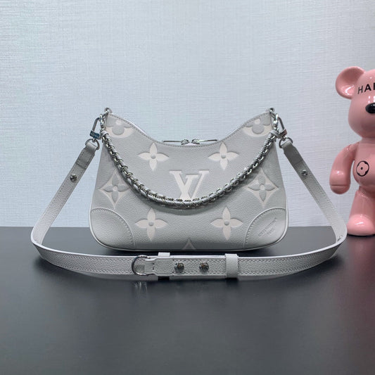 LV Boulogne Brume Gray Monogram Cowhide 205491