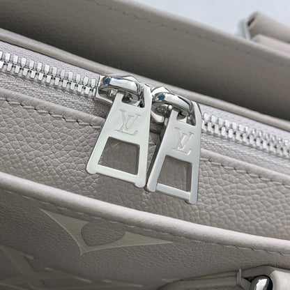 LV OnTheGo East West Gray Monogram Empreinte Leather 205497