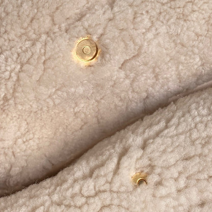 CC 24K Hobo 22 Bag 35cm Beige Wool Fur