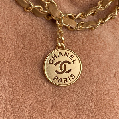 CC 24K Hobo 22 Bag 35cm Brown Wool Fur