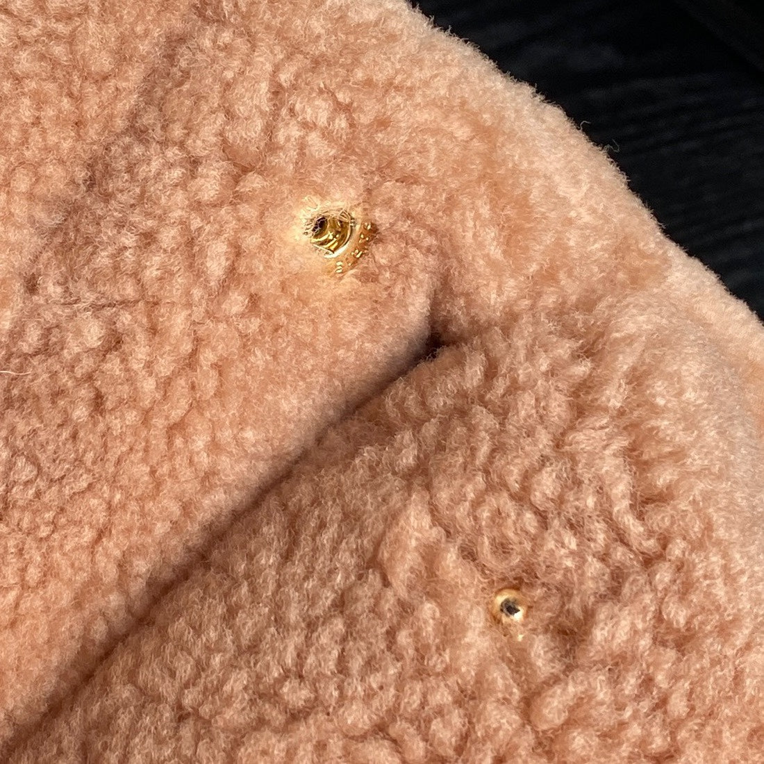 CC 24K Hobo 22 Bag 35cm Brown Wool Fur