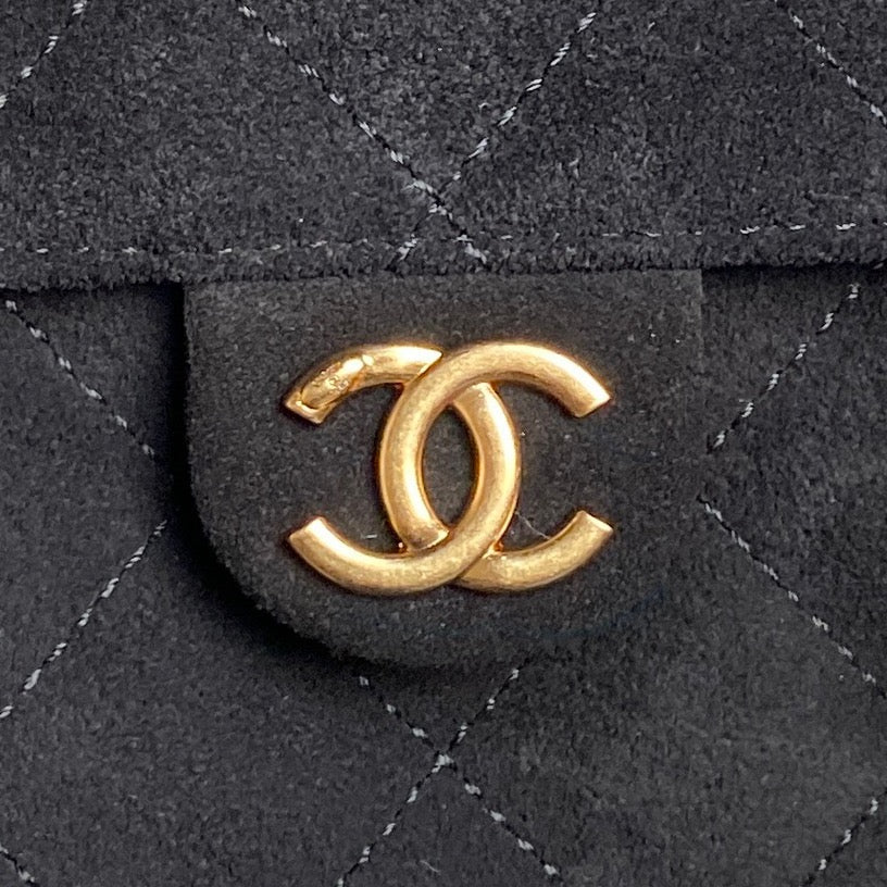 CC 25C Hobo Bag 40cm Black Suede