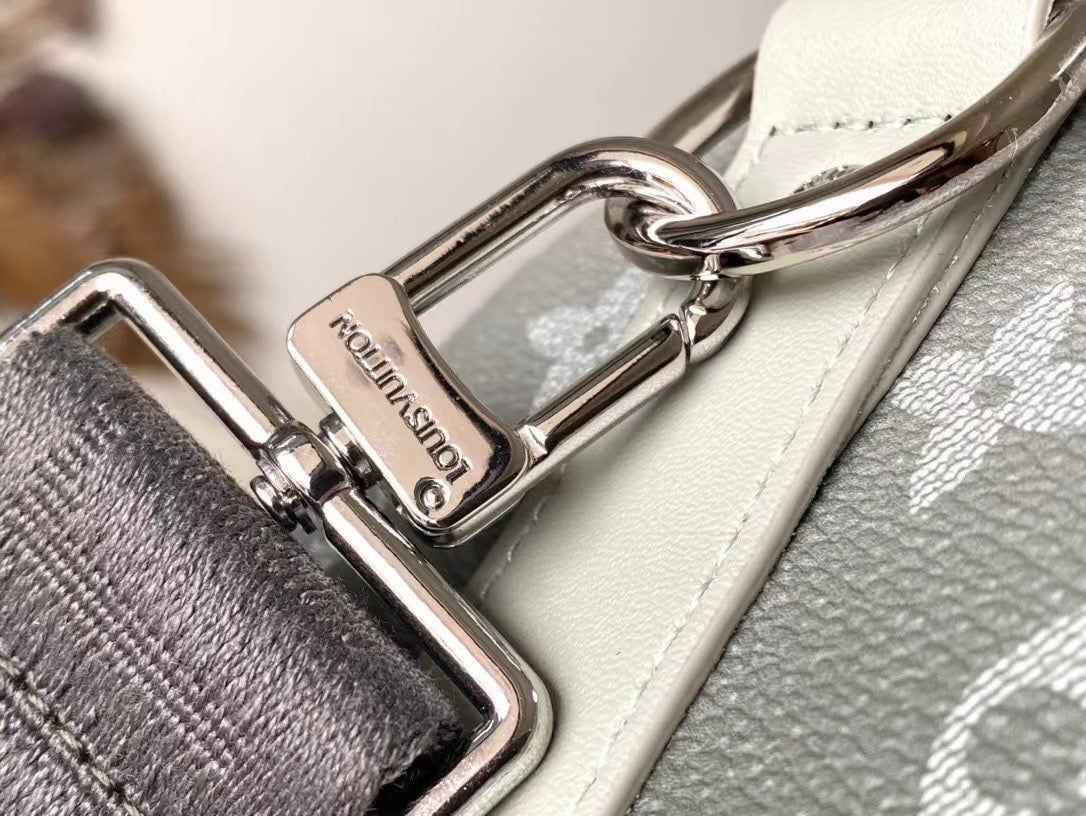 KEEPALL BANDOULI¨¨RE 25 IN GRAY MONOGRAM GRADIENT CANVAS