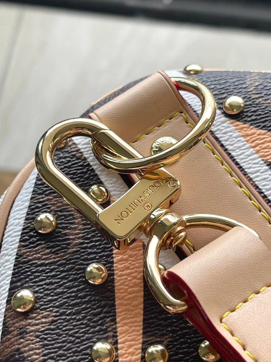 KEEPALL BANDOULI¨¨RE 50 IN PARFLECHE PATTERN MONOGRAM CANVAS