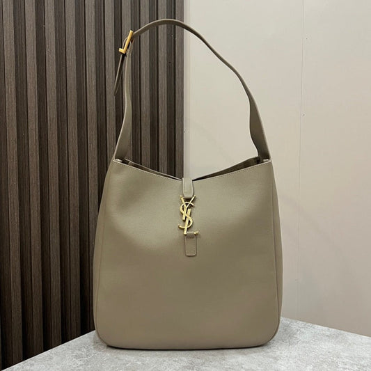 le 5a7 large 30cm grey calfskin