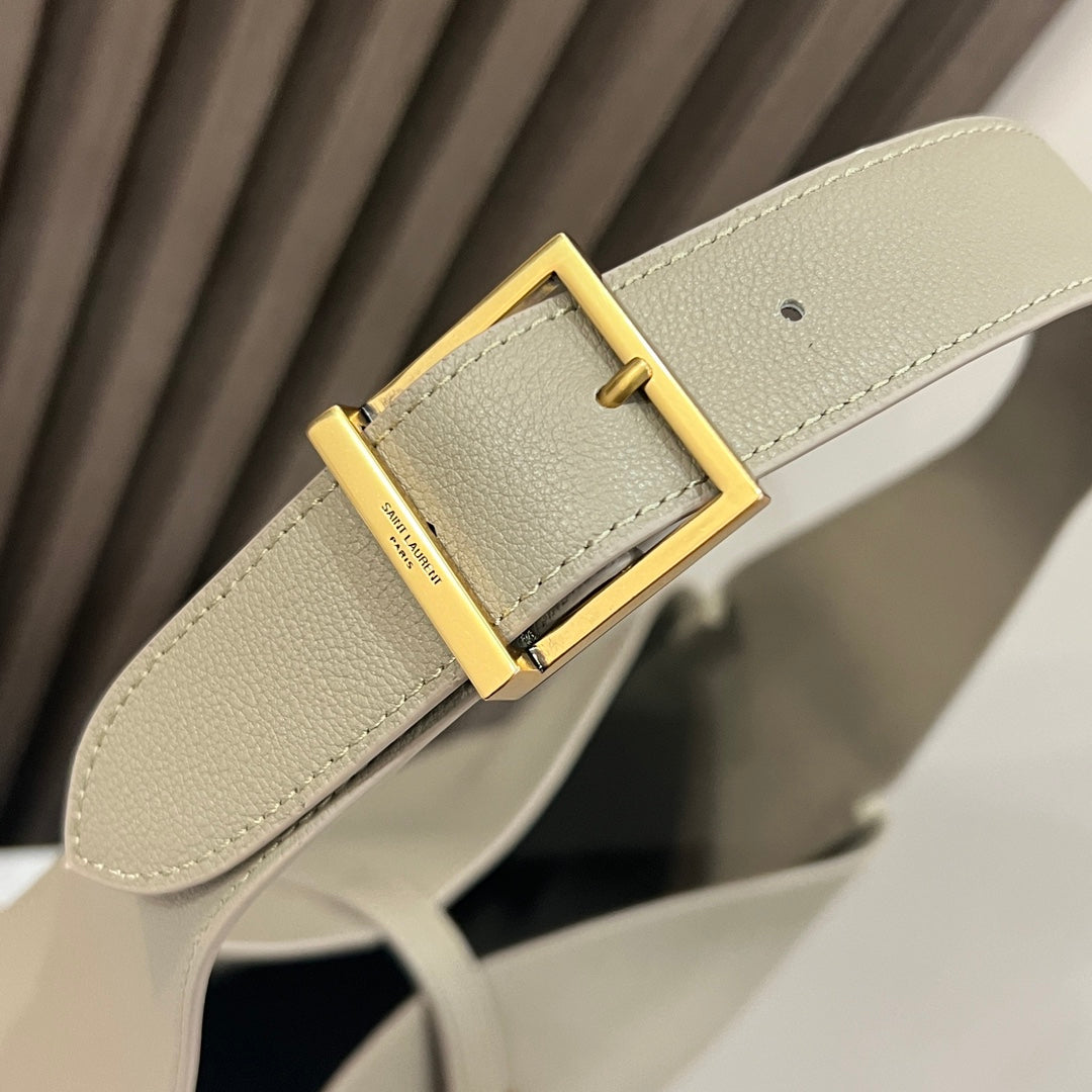 le 5a7 large 30cm grey calfskin