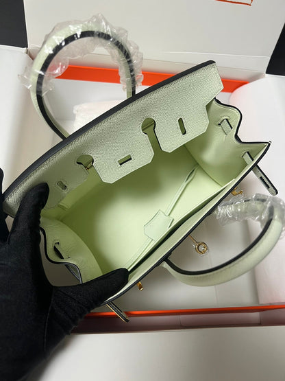 HM BIRKIN SELLIER VERT FIZZ EPSOM LEATHER GOLD HARDWARE