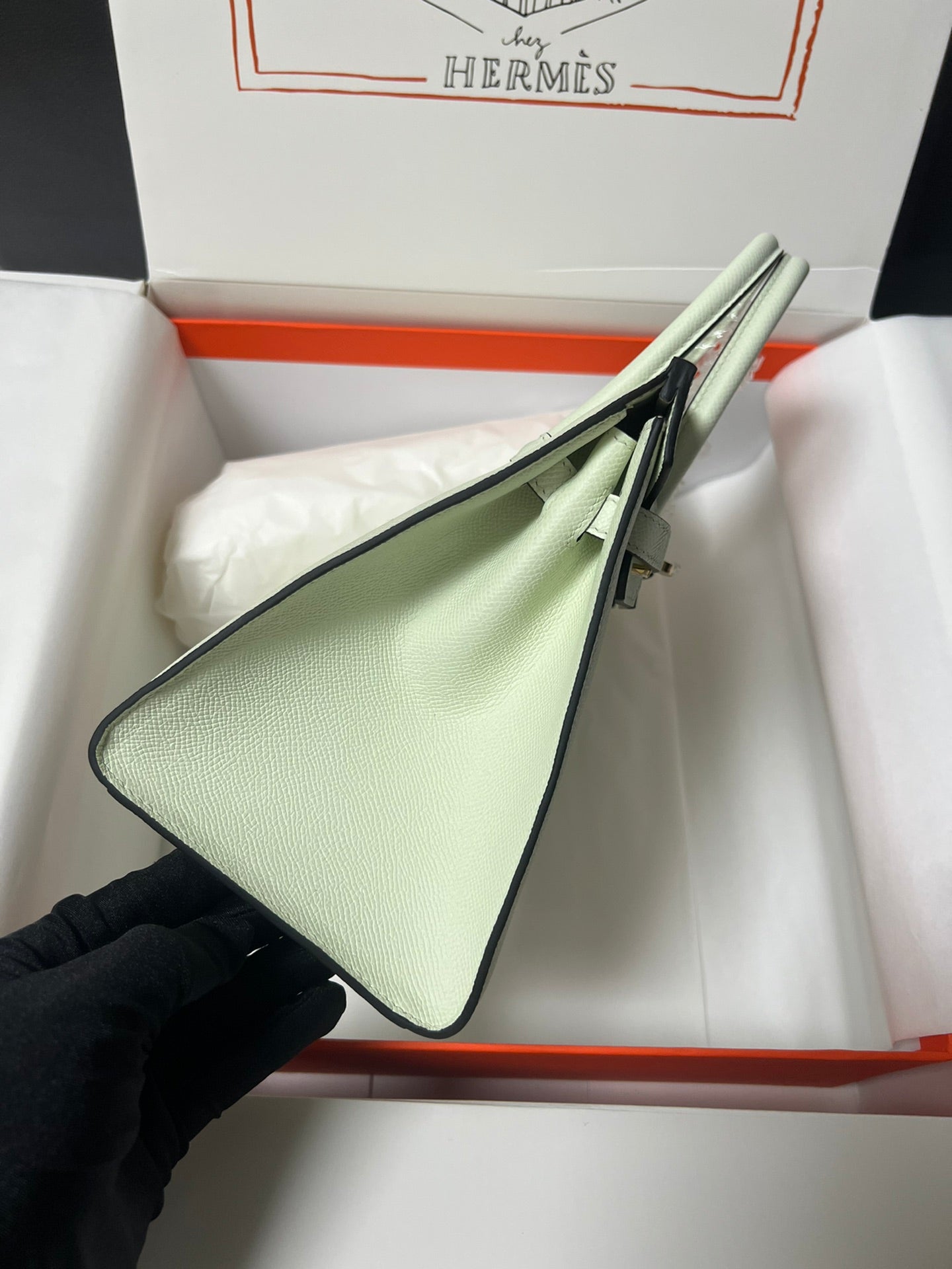 HM BIRKIN SELLIER VERT FIZZ EPSOM LEATHER GOLD HARDWARE