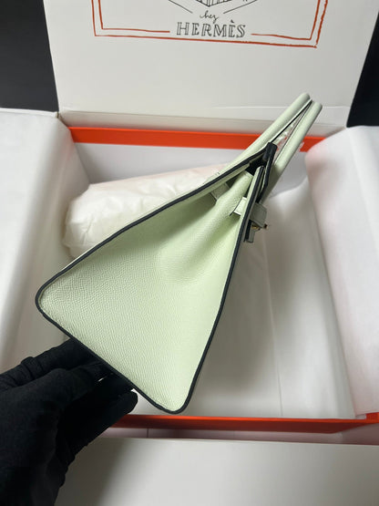 HM BIRKIN SELLIER VERT FIZZ EPSOM LEATHER GOLD HARDWARE