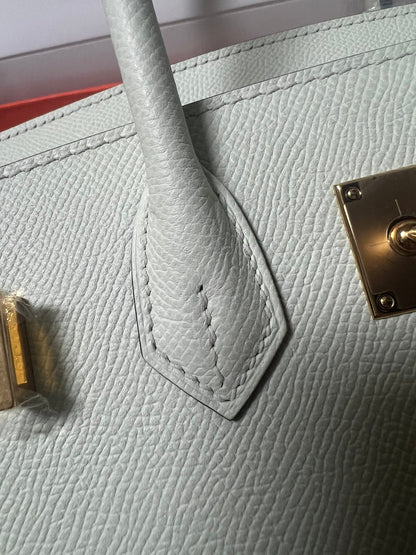 HM BIRKIN SELLIER VERT FIZZ EPSOM LEATHER GOLD HARDWARE