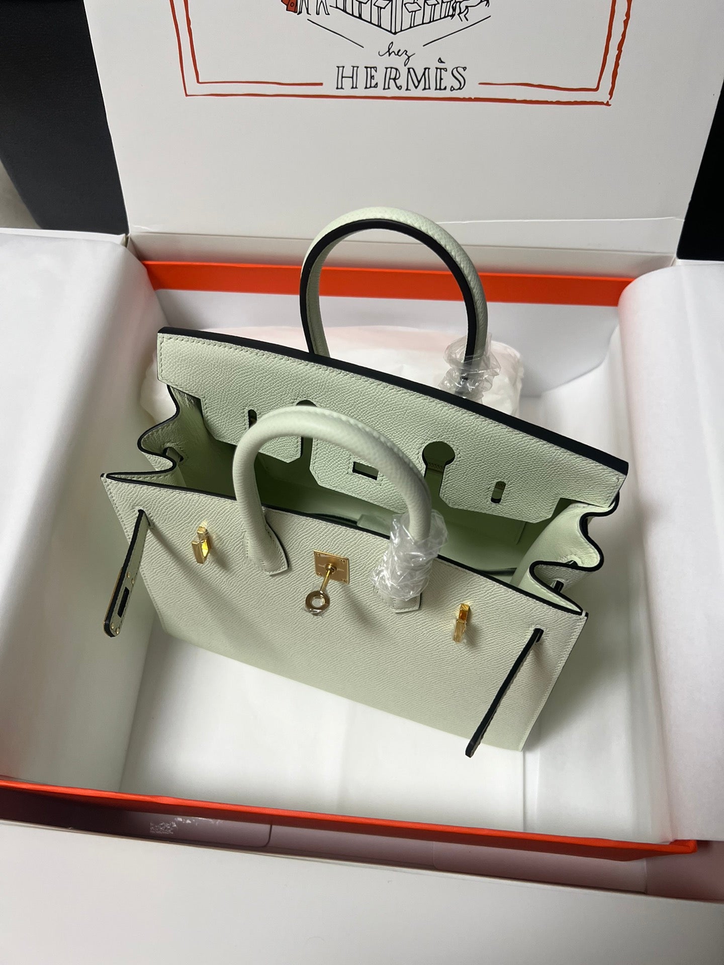 HM BIRKIN SELLIER VERT FIZZ EPSOM LEATHER GOLD HARDWARE