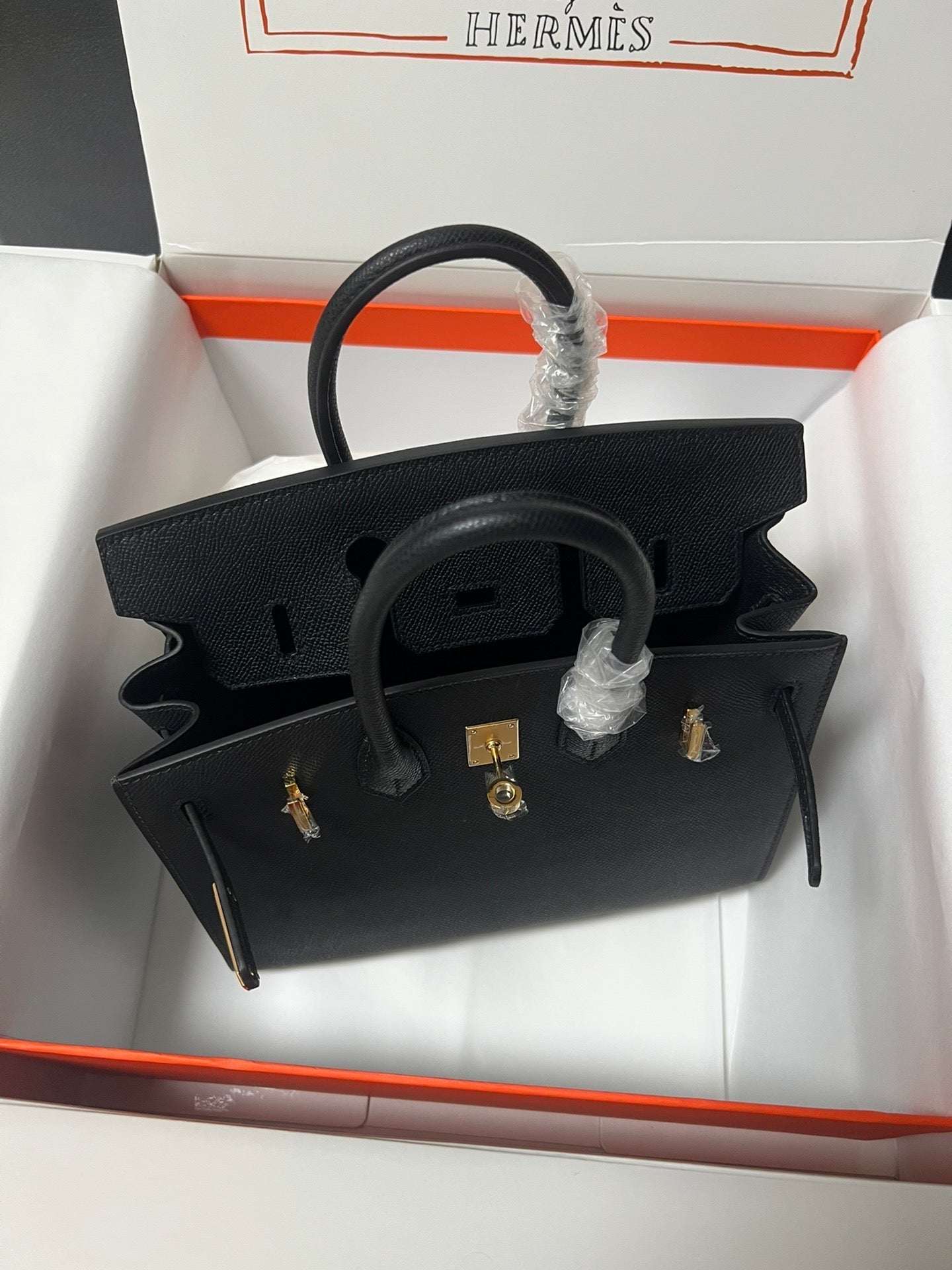 HM BIRKIN SELLIER BLACK EPSOM LEATHER GOLD HARDWARE