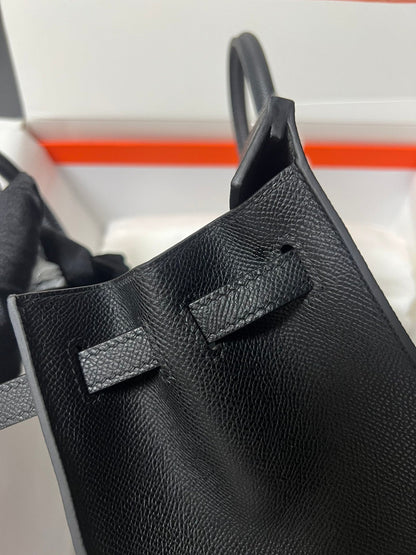 HM BIRKIN SELLIER BLACK EPSOM LEATHER GOLD HARDWARE