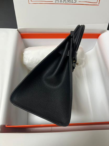 HM BIRKIN SELLIER BLACK EPSOM LEATHER GOLD HARDWARE