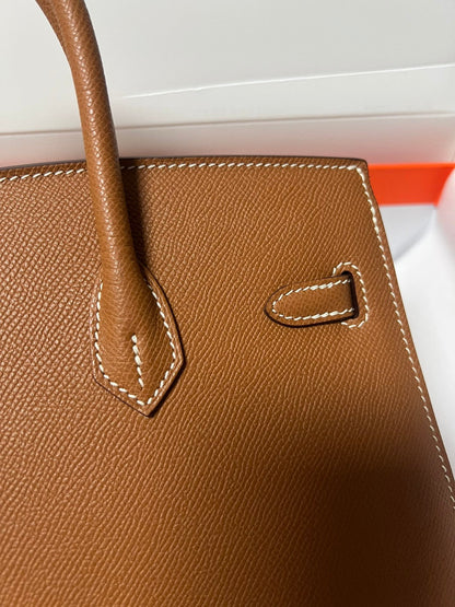 HM BIRKIN SELLIER GOLD EPSOM LEATHER GOLD HARDWARE