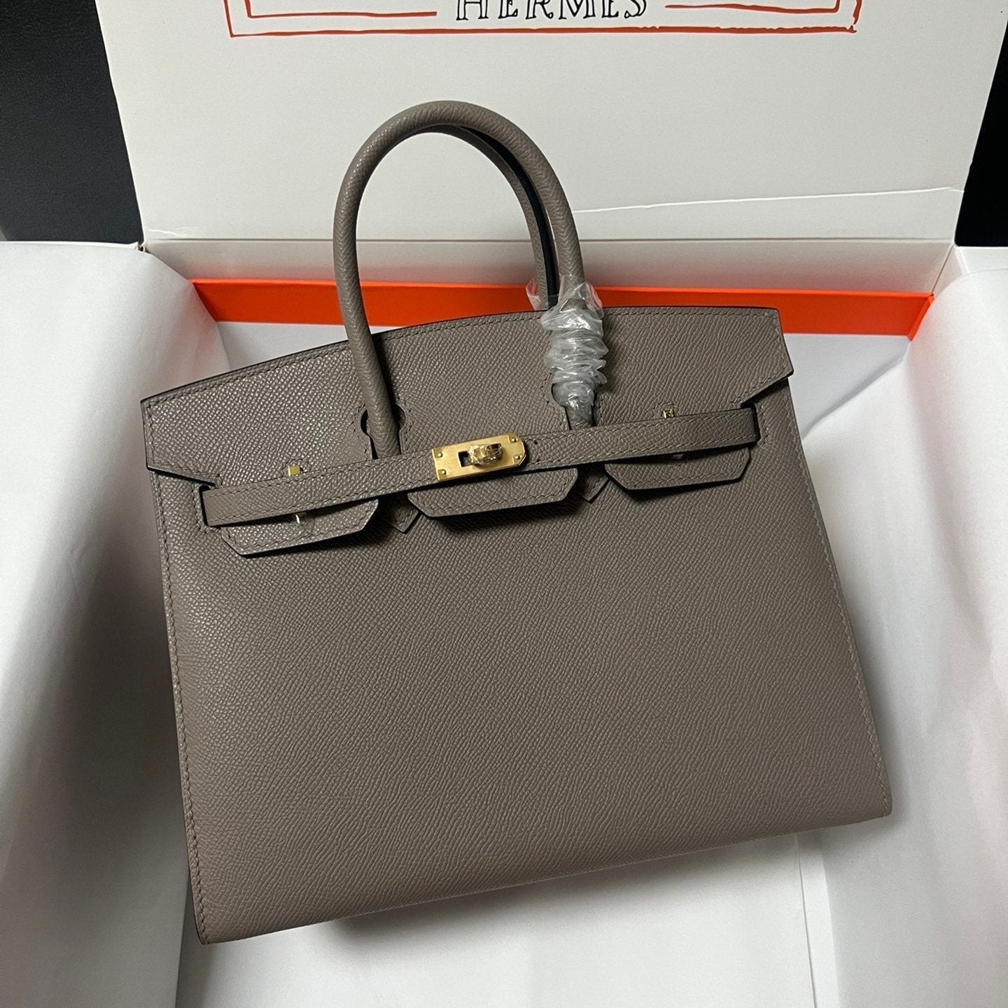 HM BIRKIN SELLIER ETAIN EPSOM LEATHER GOLD HARDWARE