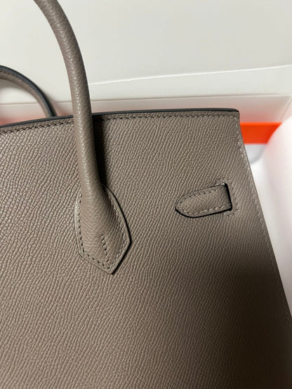 HM BIRKIN SELLIER ETAIN EPSOM LEATHER GOLD HARDWARE