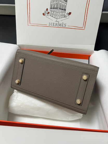 HM BIRKIN SELLIER ETAIN EPSOM LEATHER GOLD HARDWARE