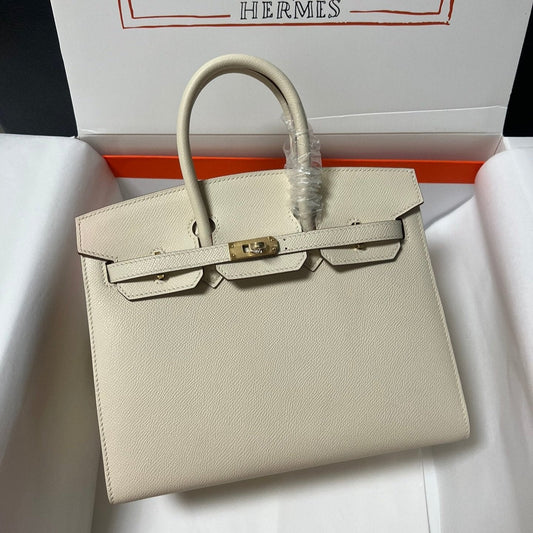 HM BIRKIN SELLIER CREAM EPSOM LEATHER GOLD HARDWARE