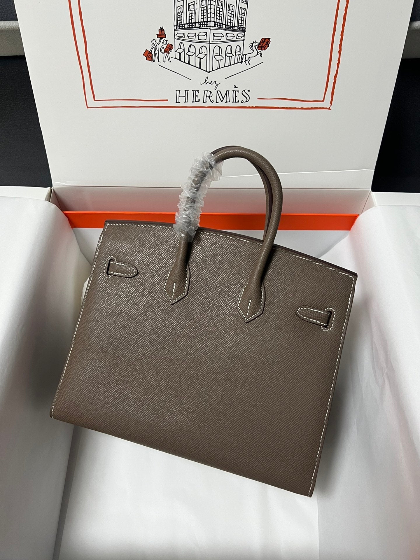 HM BIRKIN SELLIER VERT DE GRIS EPSOM LEATHER GOLD HARDWARE