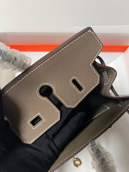 HM BIRKIN SELLIER VERT DE GRIS EPSOM LEATHER GOLD HARDWARE