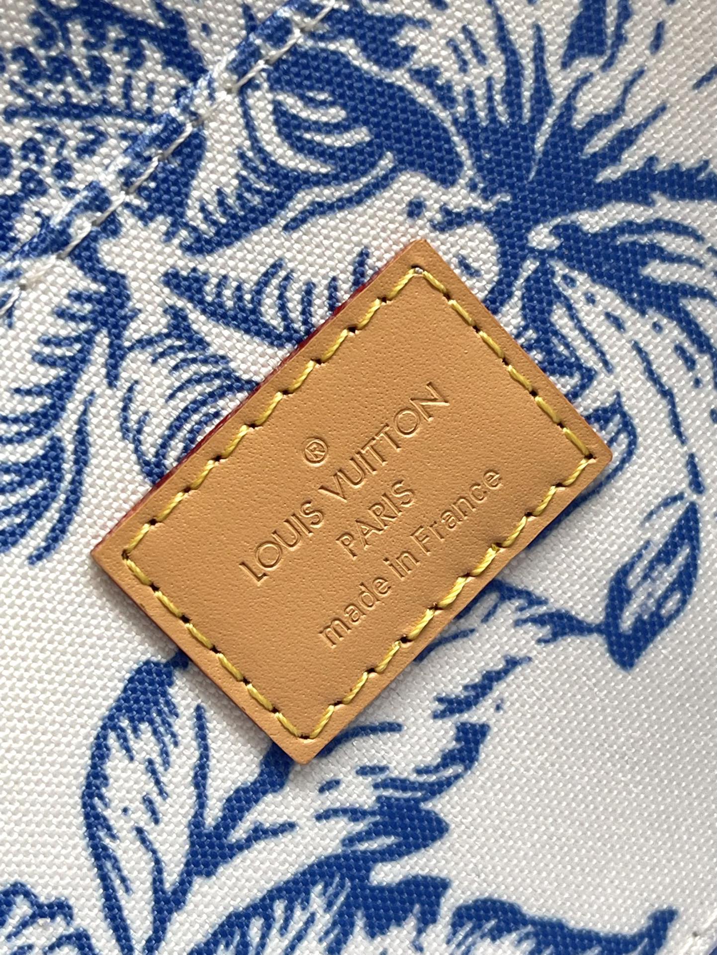 F¨¦LICIE POCHETTE 21 IN LAGOON BLUE MONOGRAM TILES CANVAS