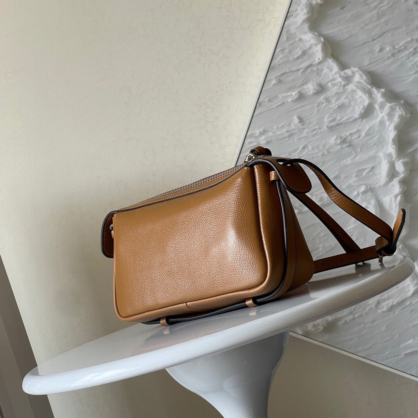 SIMPLY MINI 22 IN BRONZE BROWN GRAINED CALFSKIN