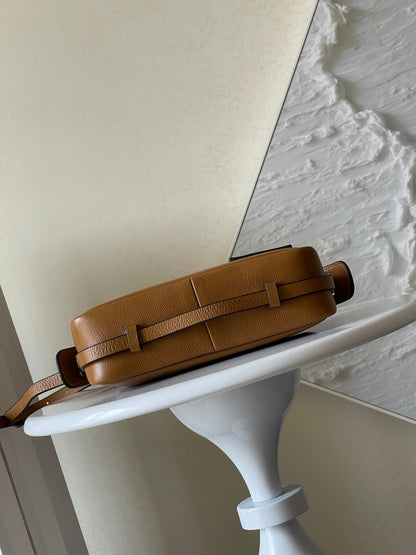SIMPLY MINI 22 IN BRONZE BROWN GRAINED CALFSKIN
