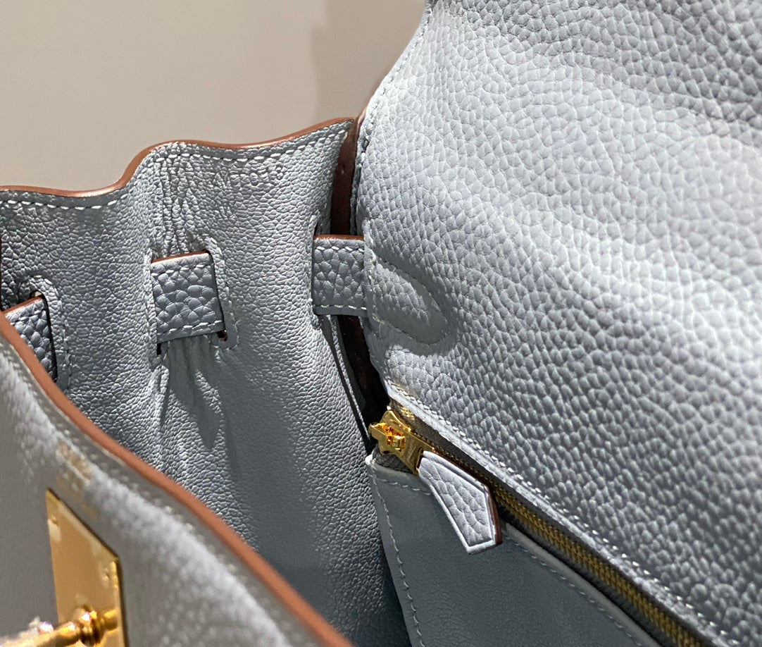 HM KELLY 28CM GREY TOGO GOLD HARDWARE