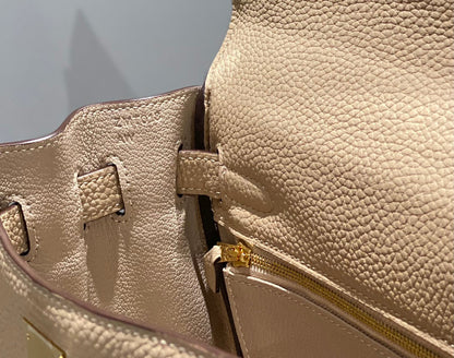 HM KELLY 28CM LIGHT BEIGE TOGO GOLD HARDWARE