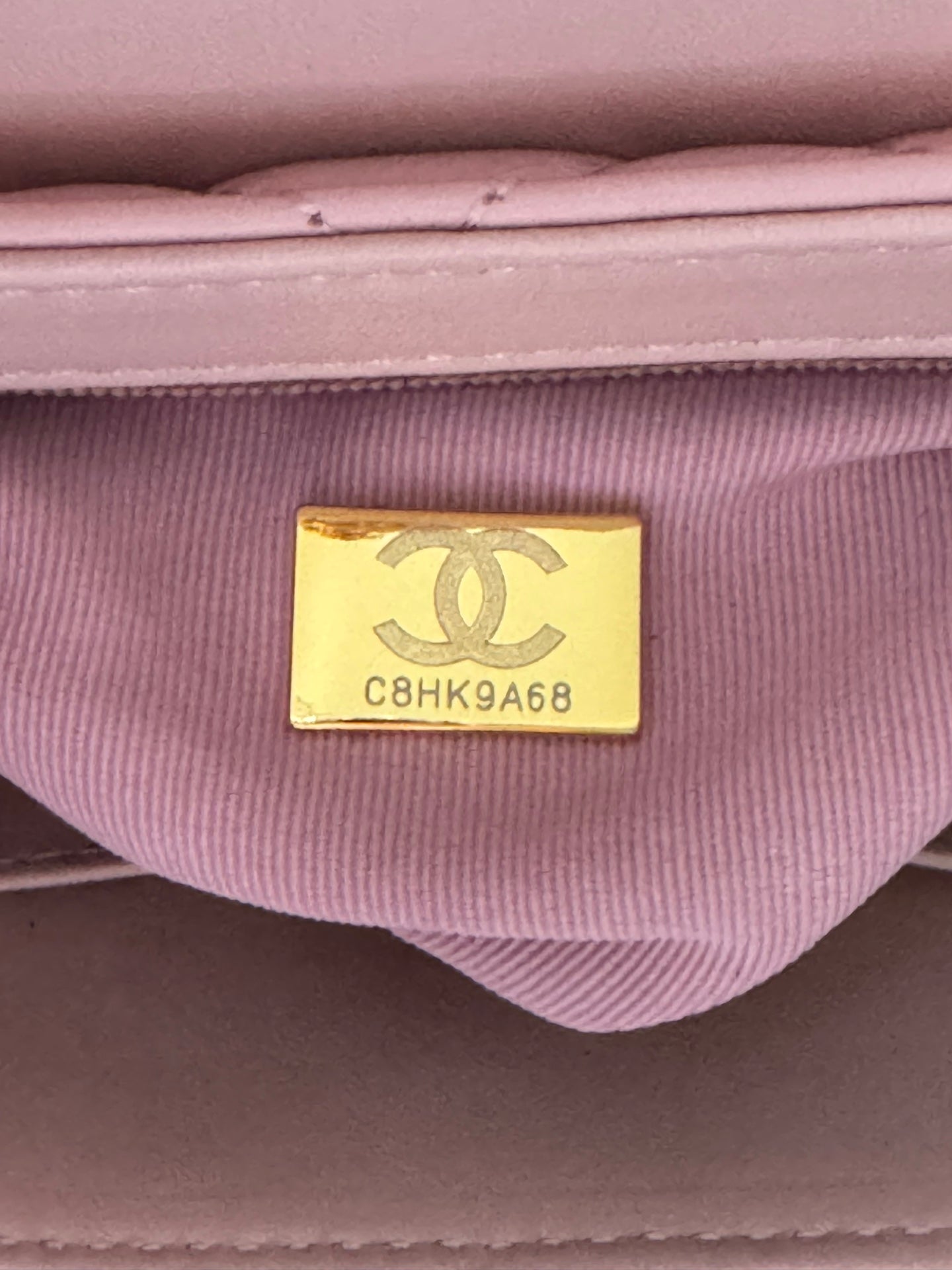 cc 24a nano 19cm kelly shopper bag pastel pink lambskin