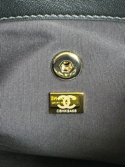 duma backpack 22cm black lambskin light gold hardware