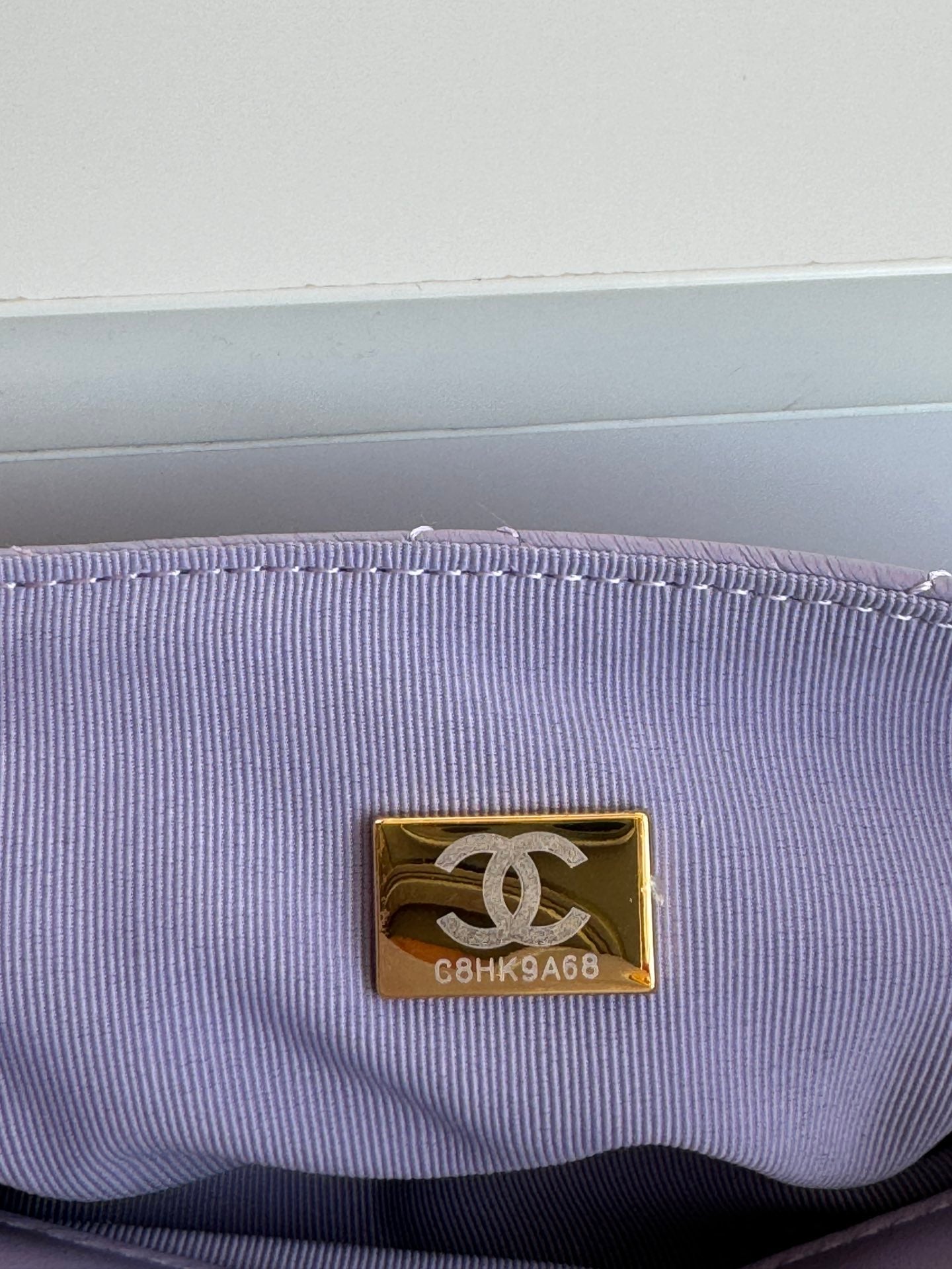 CC 23C Small Hobo Bag 21.5 Violet Lambskin Gold Hardware