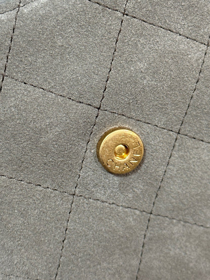 CC 25C Hobo Bags 30cm Warm Grey Suede 243557