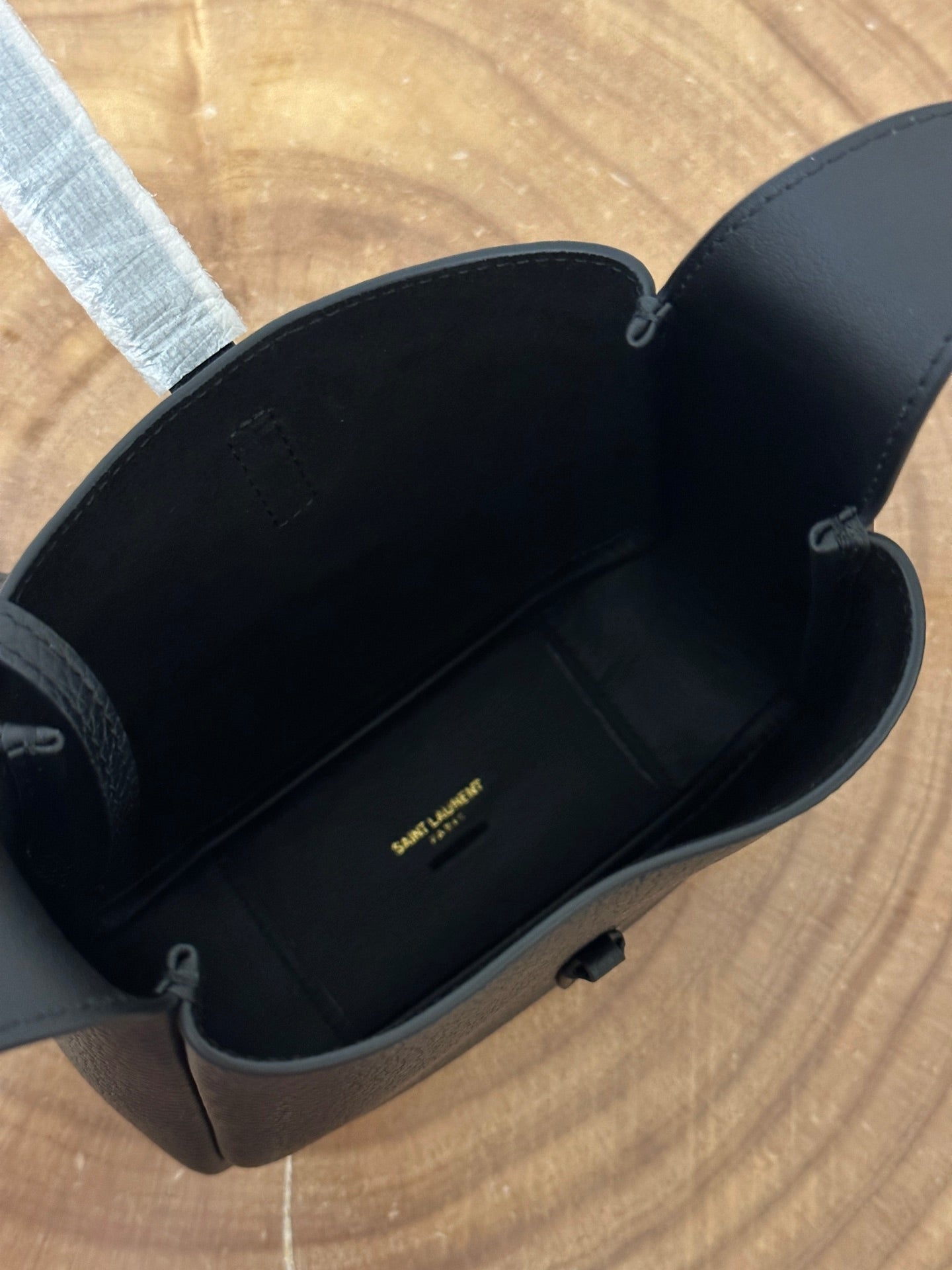 le 5a7 baby 15cm black grained leather