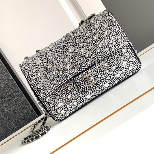 CC 24S Mini Flap Bag 20cm Stone Inlaid