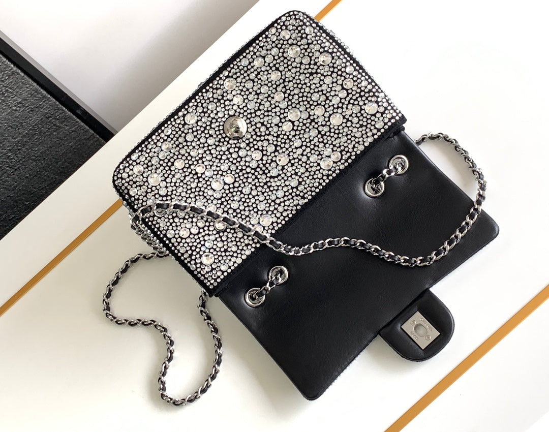 CC 24S Mini Flap Bag 20cm Stone Inlaid