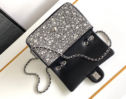 CC 24S Mini Flap Bag 20cm Stone Inlaid