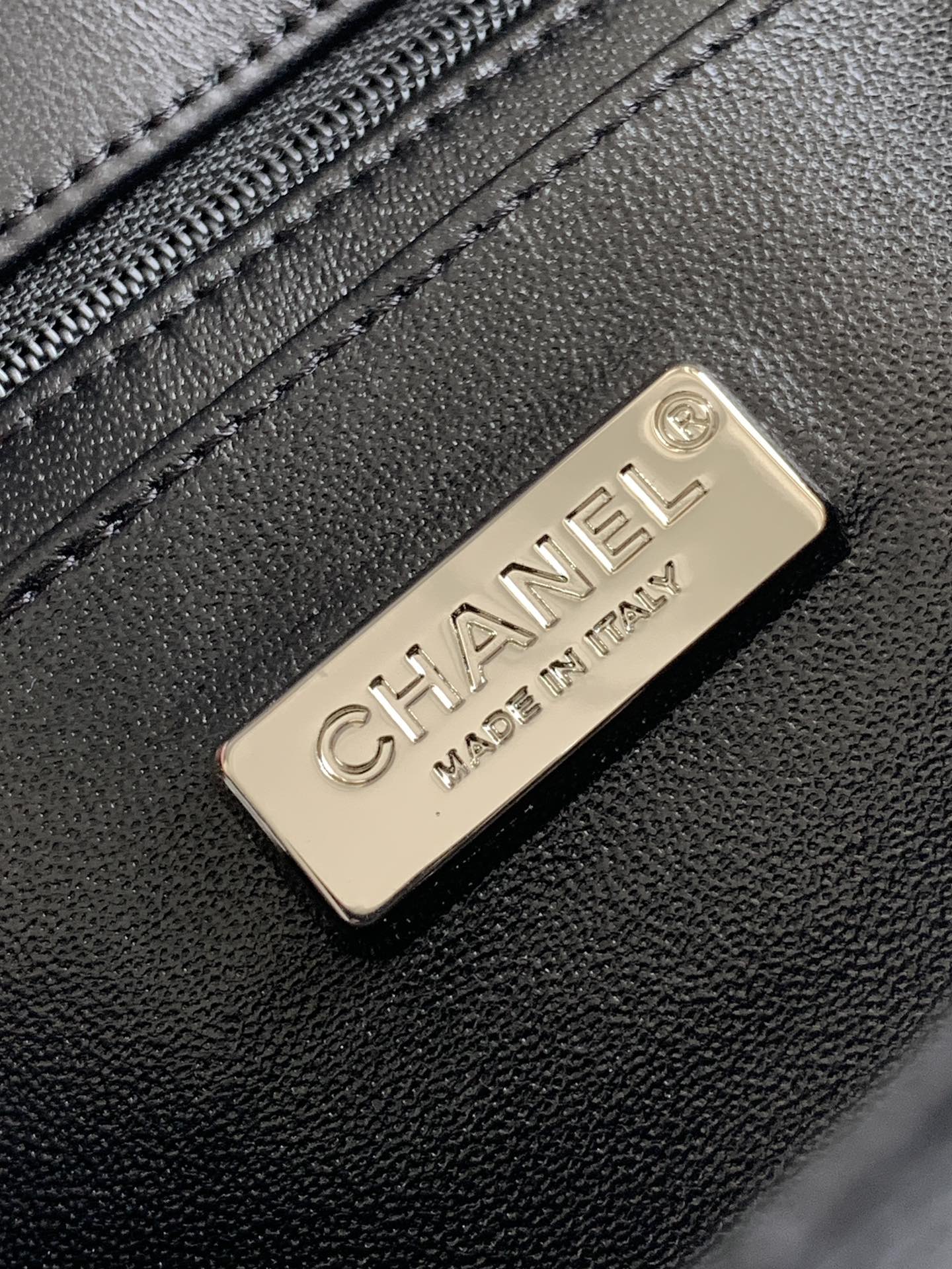 CC 24K Bowling Bag 25cm Black Waxed Lambskin