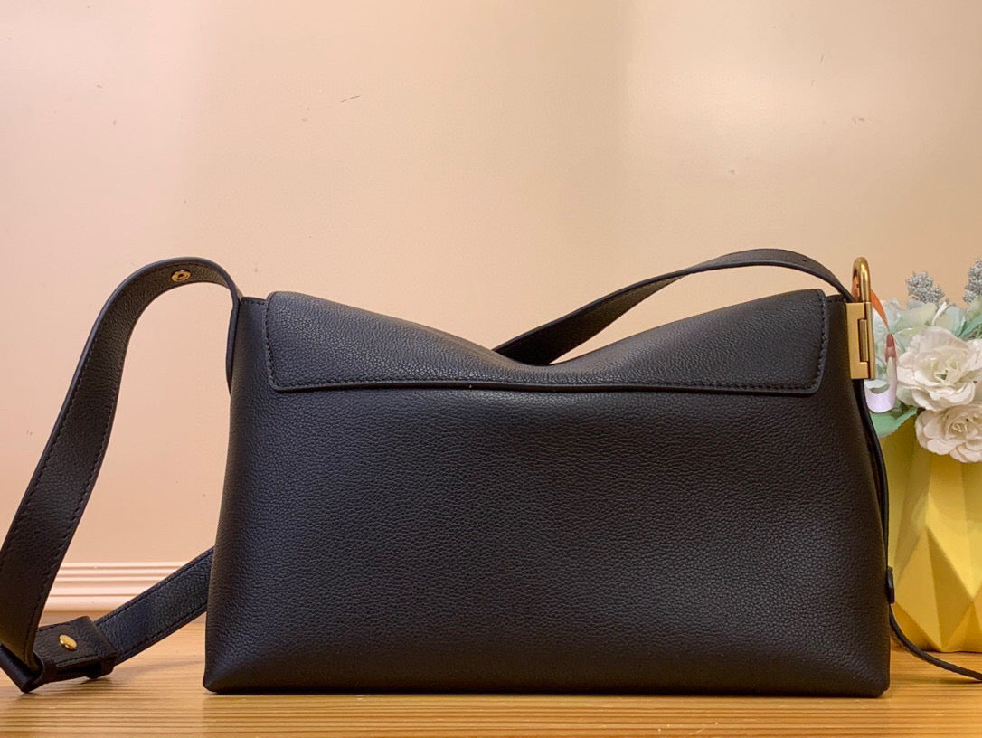 LV Low Key Messenger Black Calf Leather 205010