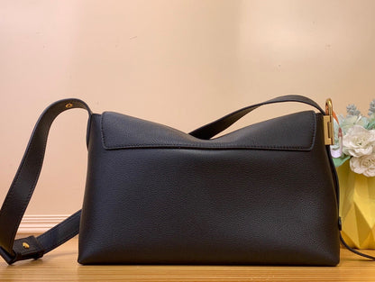 LV Low Key Messenger Black Calf Leather 205010