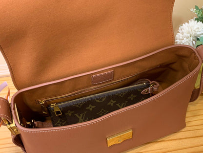 LV Low Key Messenger Cognac Calf Leather 205007