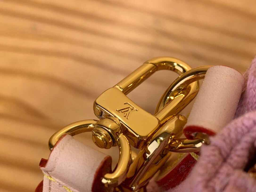 LV Liv Pochette Hr Pink Pastel Monogram Denim 205437