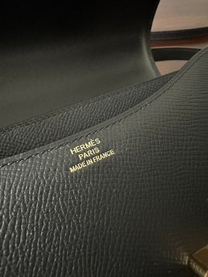 CONSTANCE 18 BLACK EPSOM GOLD HARDWARE