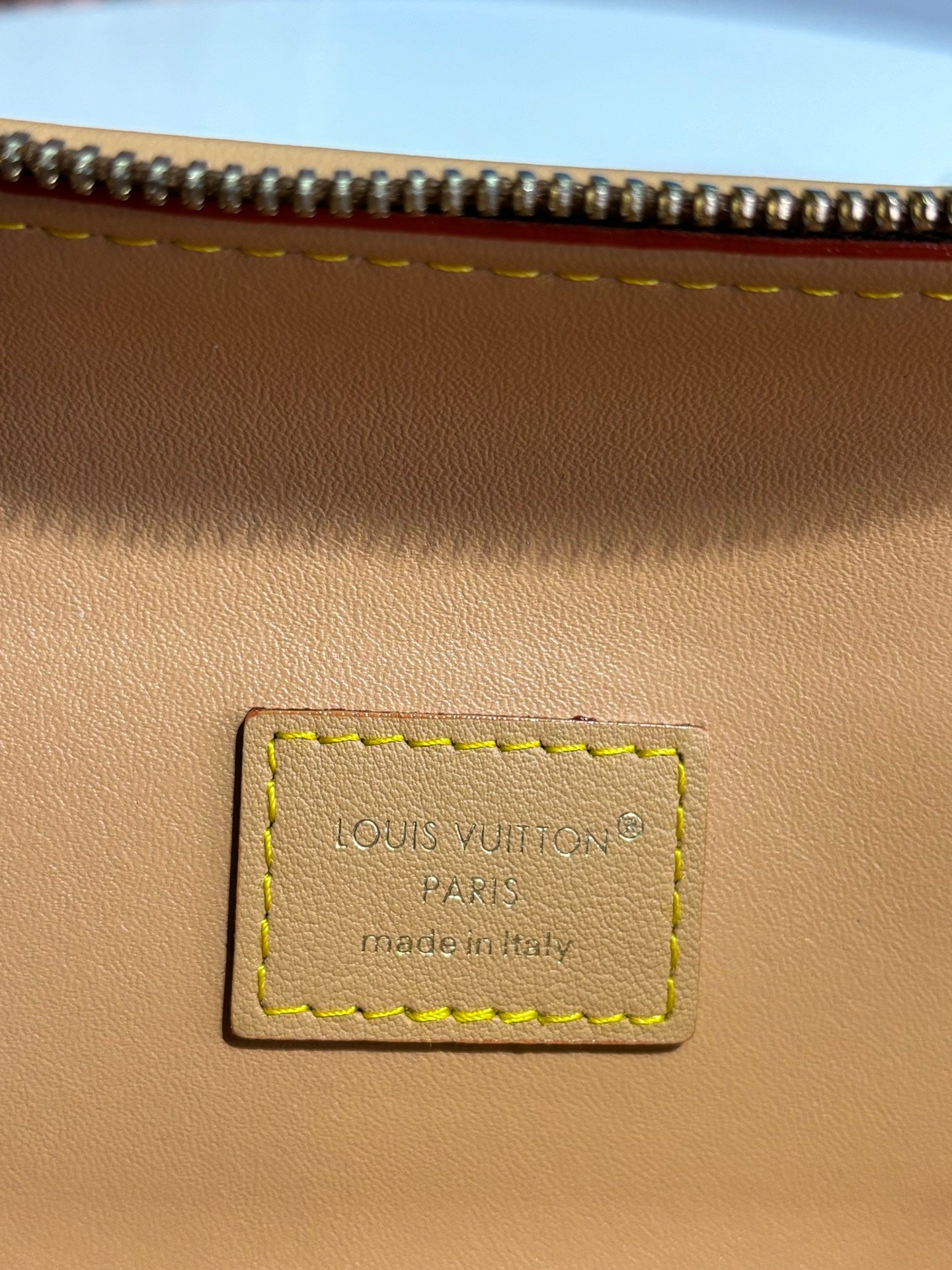 LV SS25 Bone Wearable Wallet 24cm Monogram coated canvas