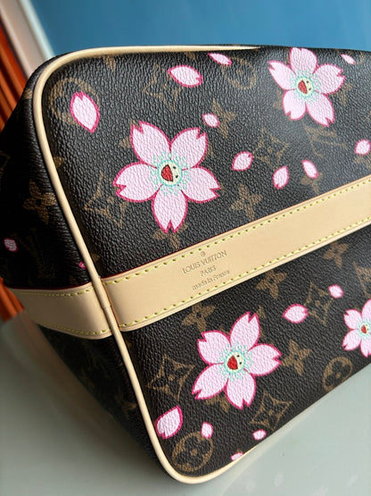 LV x TM Keepall Bandouli¨¨re 45cm Sakura Brown Monogram canvas