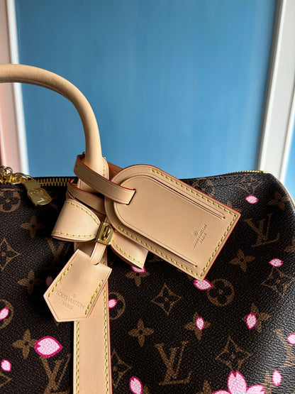 LV x TM Keepall Bandouli¨¨re 45cm Sakura Brown Monogram canvas