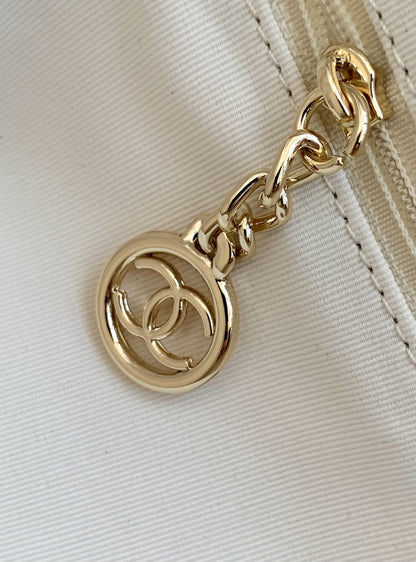 CC 25C ToTe Bag Beige Light Tan Canvas Fabric 238508